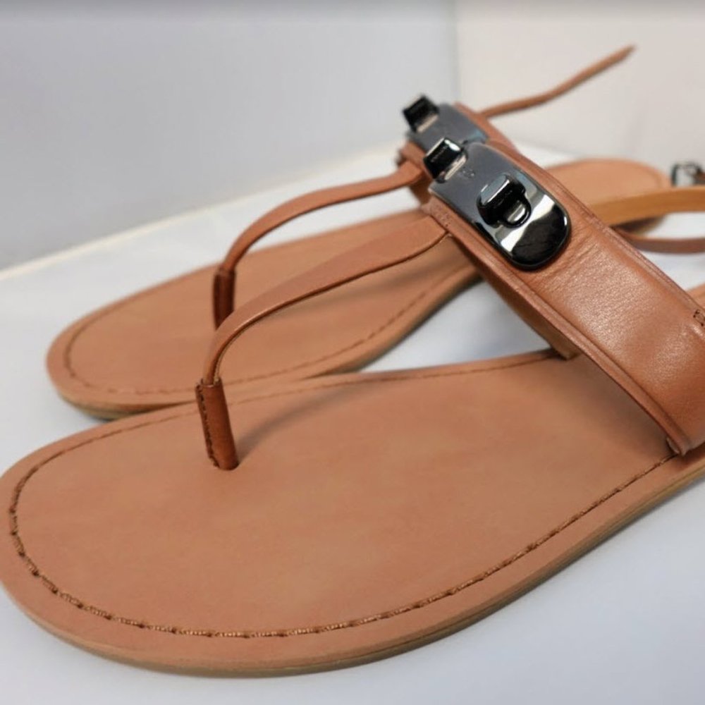 Coach Gracie Semi-Matte Calf Sandals